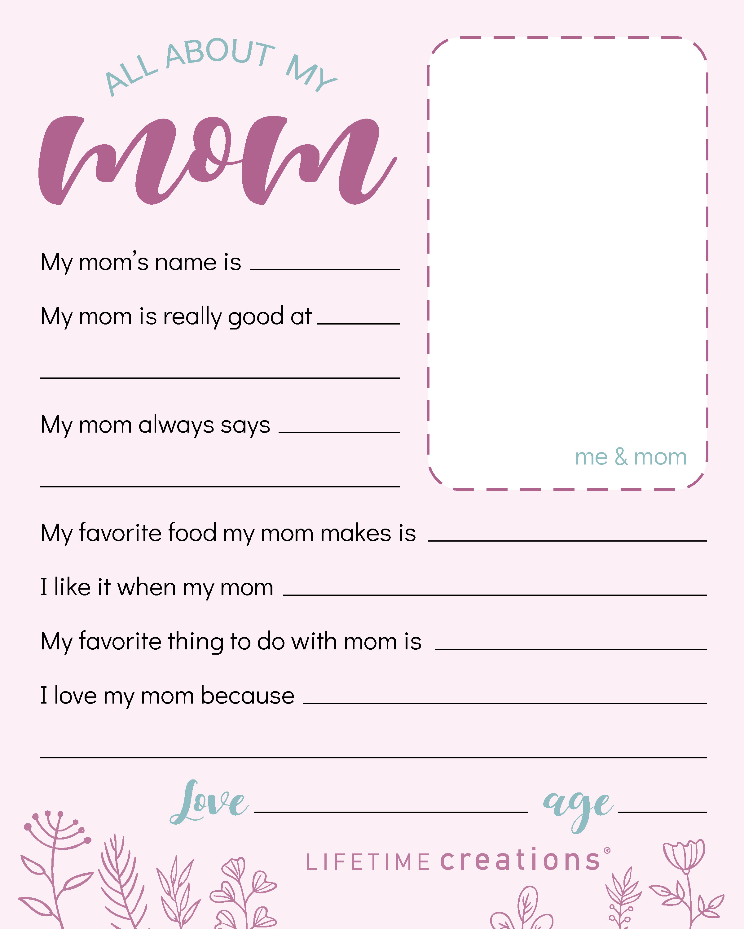 Free Printable Mother s Day Coupons Questionnaire Lifetime Creations